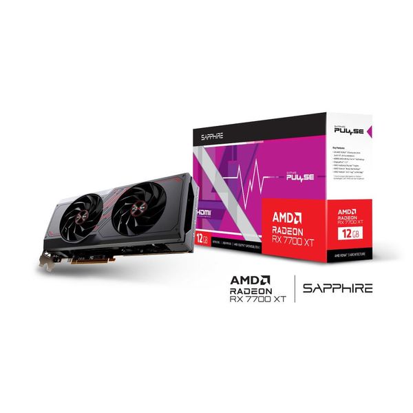 Відеокарта Sapphire AMD Radeon RX 7700 XT 12GB PULSE (11335-04-20G) 24939719 фото