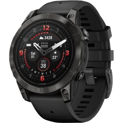 Смарт-часы Garmin Epix Pro Gen 2 Sapphire 47mm Carbon G. DLC Tit. with Black Band (010-02803-10/11) 24705477 фото