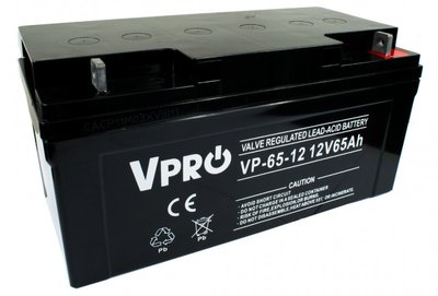 Акумулятор для ДБЖ Volt Polska VPRO 65 Ah 12V AGM VRLA (6AKUAGM065) 1812 фото