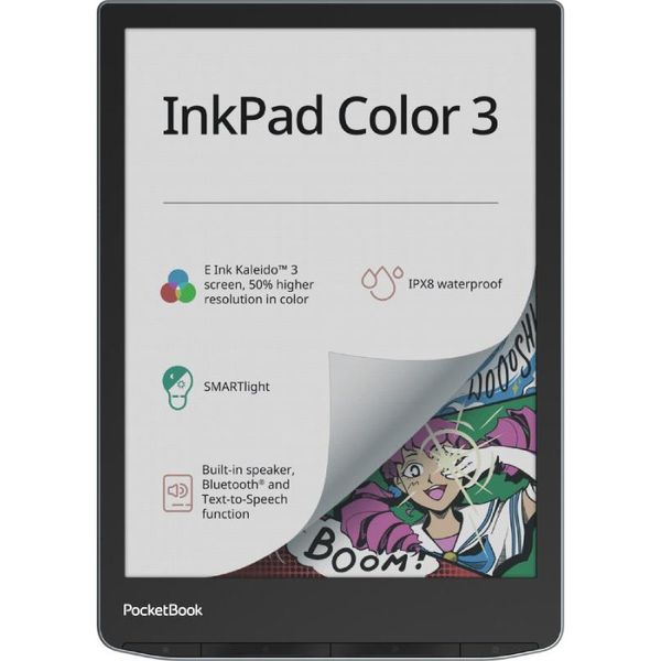 Електронна книга з підсвічуванням PocketBook 743C InkPad Color 3, Stormy Sea (PB743K3-1-CIS) 25038352 фото