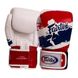 Боксерські рукавички Fairtex BGV1-THAI 14oz Біло-синьо-червоний (37475014) 2768430 фото 1