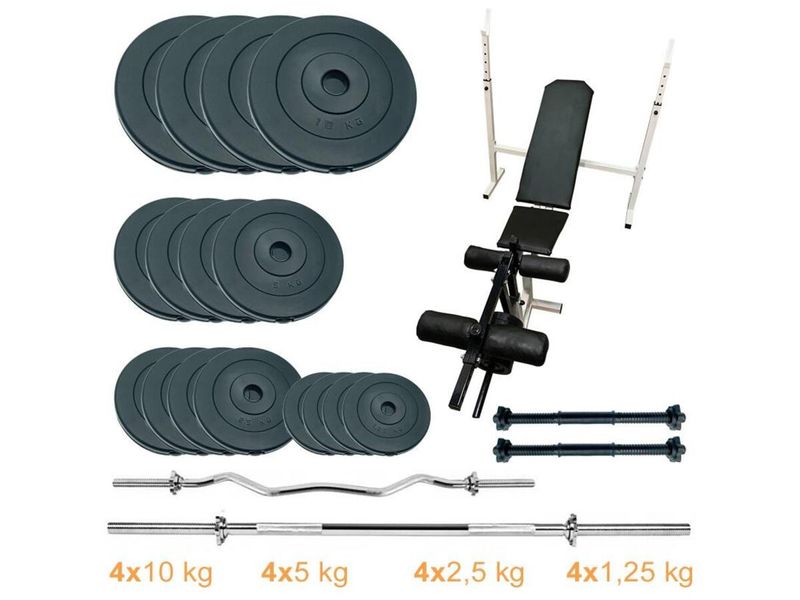 Лава для жиму з набором штанг та гантелей Newt Gym Scott Plus Set Pro 90 kg Newt (NE-SKM-PL-SCP-90) 3364006 фото