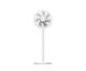 Вентилятор підлоговий Xiaomi Mi Smart Standing Fan 2 Lite (1C) White 348285 фото 4