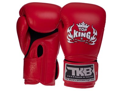 Рукавички боксерські шкіряні Top King Boxing Super AIR TKBGSA 14oz Червоний (37551041) 2910839 фото