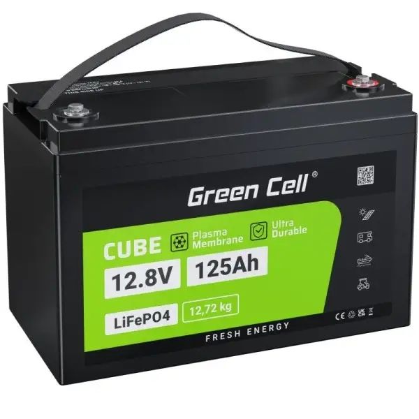 Акумулятор LiFePO4 Green Cell 12.8В 125А/год, 1600Вт/год (CAV13) CAV13 фото