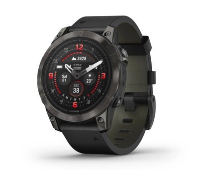 Смарт-годинник Garmin Epix Pro Gen 2 Sapphire 47mm Carbon G. DLC Tit. with B. Leather Band (010-02803-30) Epix Pro Gen 2 Sapphire 47mm Carbon G. DLC Tit. with B. Leather Band (010-02803-30) фото