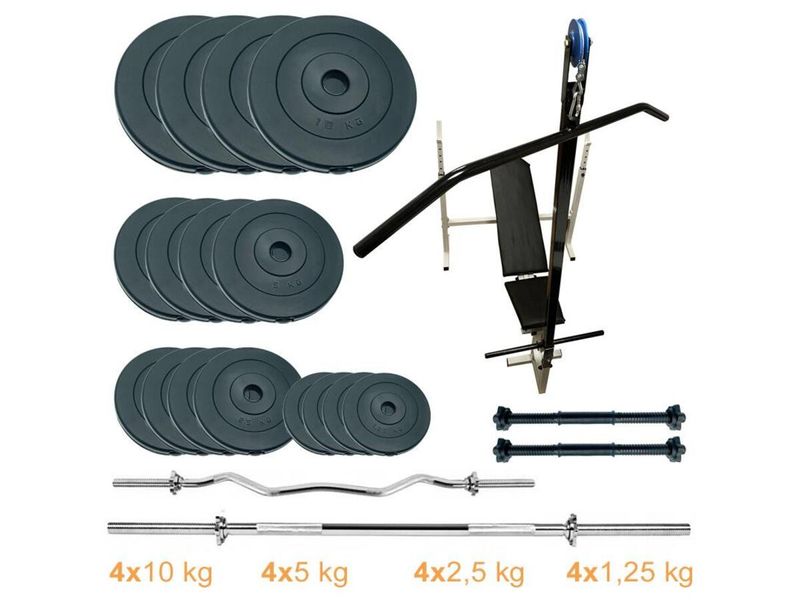 Лава для жиму з набором штанг та гантелей Newt Gym Scott Plus Set Pro T 90 kg Newt (NE-SKM-PL-ST-90) 3364010 фото