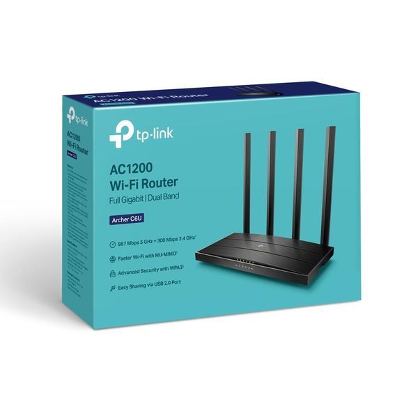 Бездротовий маршрутизатор (роутер) TP-Link Archer C6U 349640 фото