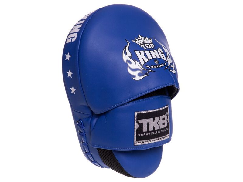 Лапа вигнута для боксу та єдиноборств Top King Boxing Super TKFMS Синій (37551027) 2903644 фото