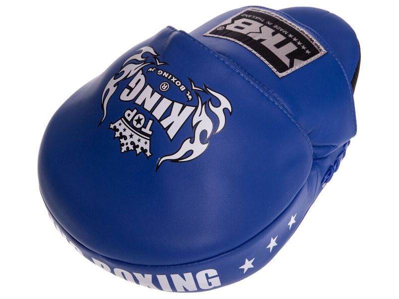 Лапа вигнута для боксу та єдиноборств Top King Boxing Super TKFMS Синій (37551027) 2903644 фото