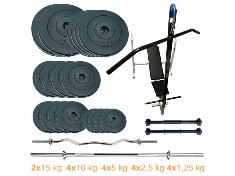 Лава для жиму з набором штанг та гантелей Newt Gym Scott Plus Set Pro T 120 kg Newt (NE-SKM-PL-ST-120) 3364008 фото