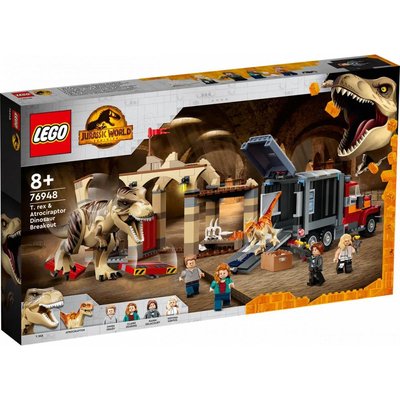 Блоковий конструктор LEGO Втеча тиранозавра і атроцираптора (76948) 23837230 фото