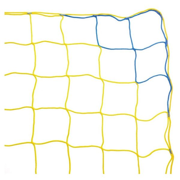 Сітка на ворота футбольні FDSO тренувальна безвузлова Євро Еліт SO-2325 Синьо-жовтий (57508365) 2824457 фото