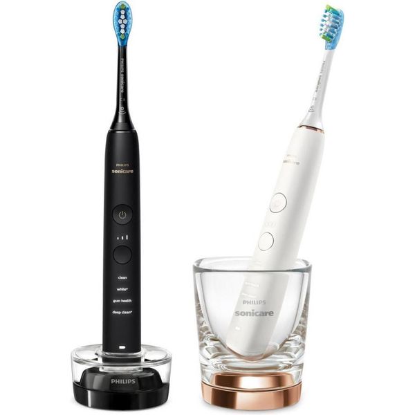 Електрична зубна щітка Philips Sonicare DiamondClean 9000 White & Black (HX9914/57) Sonicare DiamondClean 9000 White & Black (HX9914/57) фото