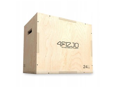 Пліометричний бокс 4FIZJO 3 в 1 75 x 60 x 50 см дерев'яний 4FJ0530 3645795 фото