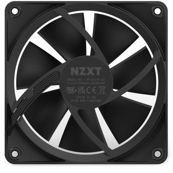 Вентилятор NZXT F120 RGB Black (RF-R12SF-B1) 480171 фото