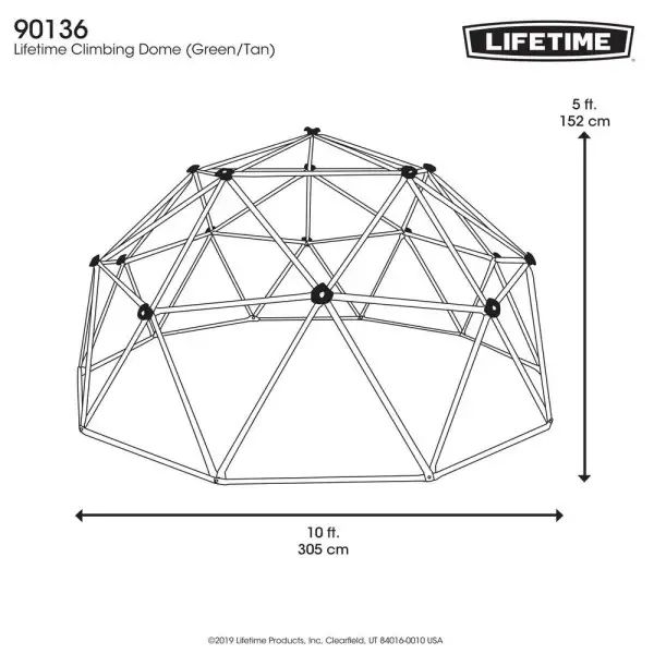 Купол для скелелазіння для дитячого майданчика Lifetime Geodome 90136 90136 фото