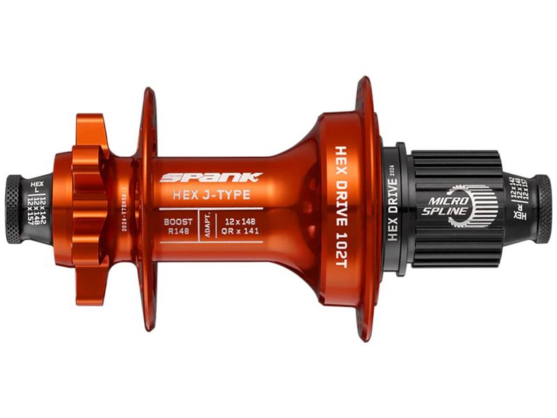 Втулка задня SPANK HEX J-Type Boost R148 Microspline 32H, Orange (C04HJ12E60MASPK) 3638859 фото