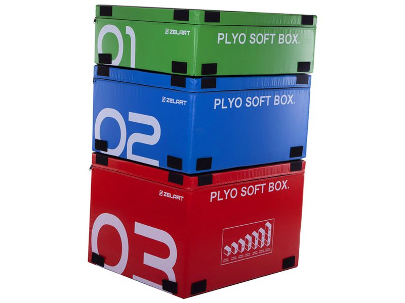 Бокс пліометричний м'який Zelart Plyo Boxes FI-3635 Набір (56363200) 2978072 фото