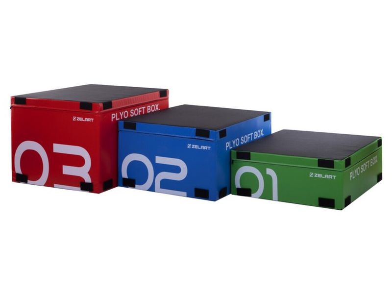 Бокс пліометричний м'який Zelart Plyo Boxes FI-3635 Набір (56363200) 2978072 фото