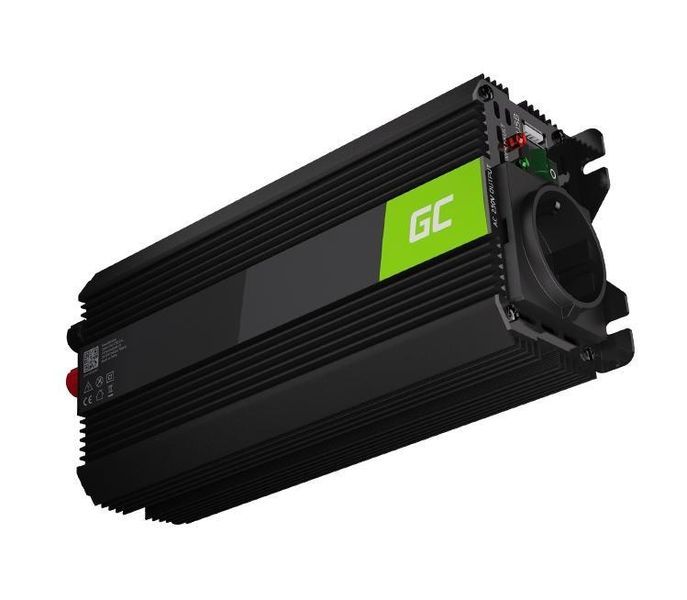 Перетворювач DC-AC Green Cell PRO INVGC03 12V/230V 500W/1000W 461157 фото