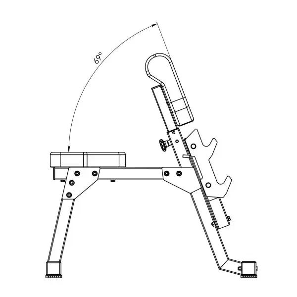 Парта Скотта з тримачем для штанги Marbo Sport MS-L107 2.0 MS-29166 фото