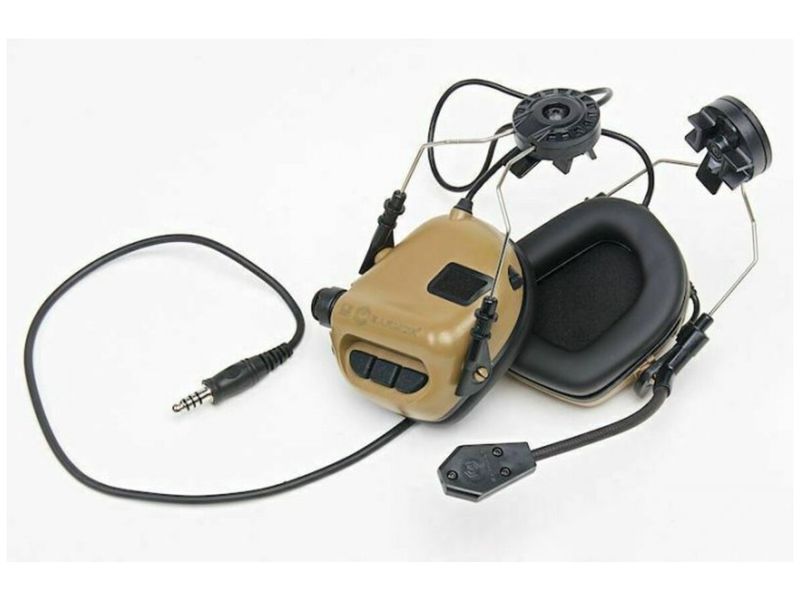 Навушники активні для стрільби тактичні Earmor M32H ORIGINAL Койот 3049602 фото