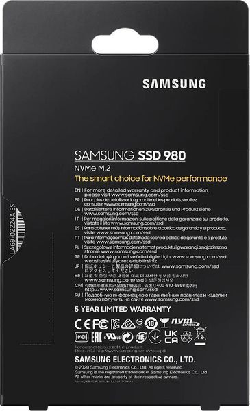 SSD накопичувач Samsung 980 500 GB (MZ-V8V500BW) 336025 фото