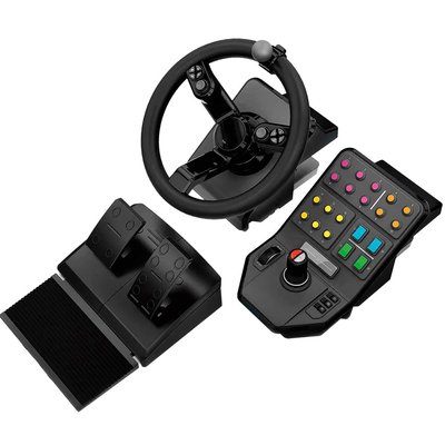 Комплект (кермо, педалі), панель приладів Logitech G Heavy Equipment Bundle Farm Sim Controller (945-000062) G Heavy Equipment Bundle Farm Sim Controller (945-000062) фото