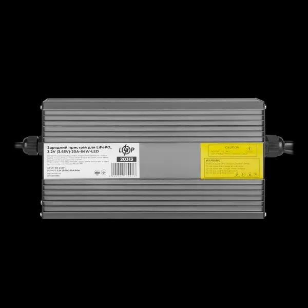 Зарядний пристрій для акумуляторів LiFePO4 3.2V (3.65V)-20A-64W-LED 3.2V (3.65V)-20A-64W-LED фото