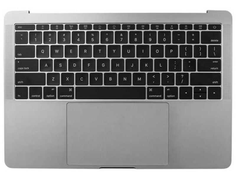 Клавіатура в зборі (топкейс) Space Gray для MACBOOK PRO RETINA 13 A1708 3629348 фото