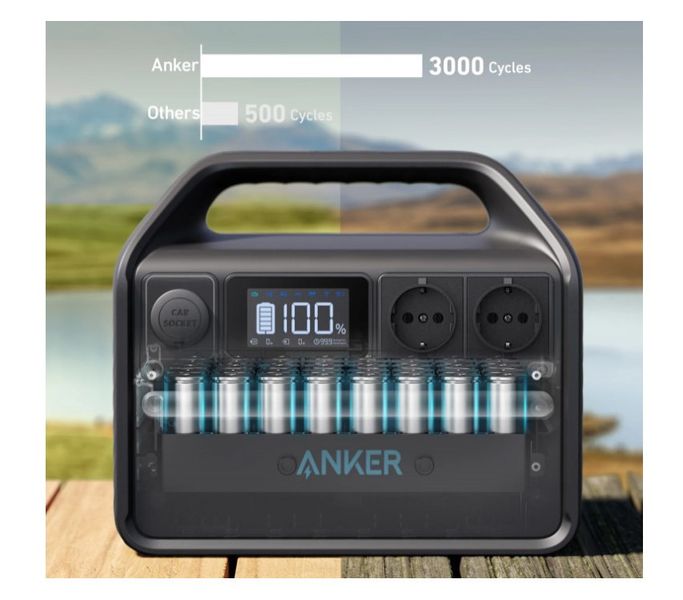 Зарядна станція Anker 535 PowerHouse 512 Wh | 500W EU (A1750311) A1750311 фото