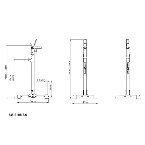 Стійки для штанги Marbo Sport MS-S108 2.0 MS-29171 фото