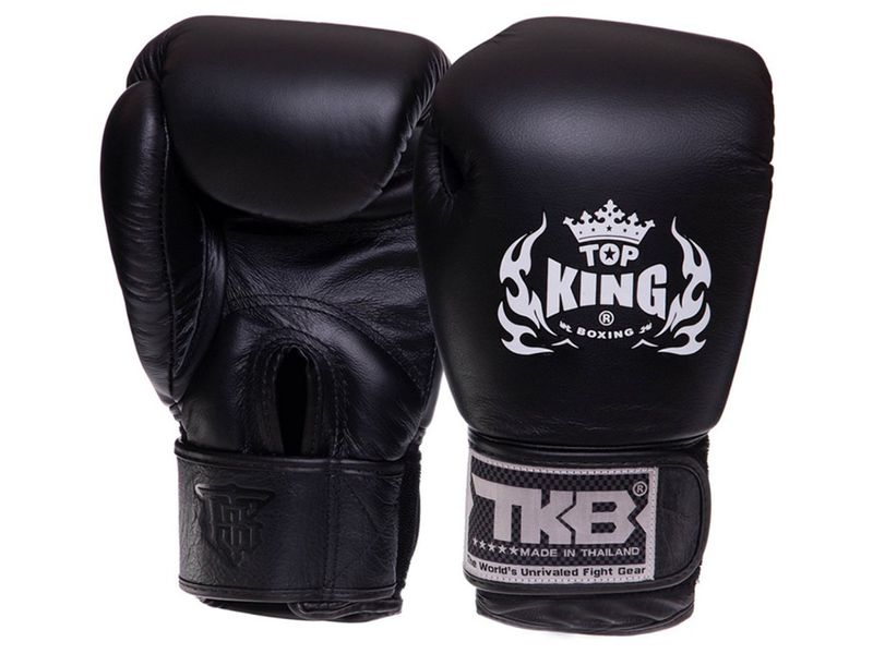 Рукавички боксерські шкіряні Top King Boxing Ultimate TKBGUV 14oz Чорний (37551034) 2910939 фото