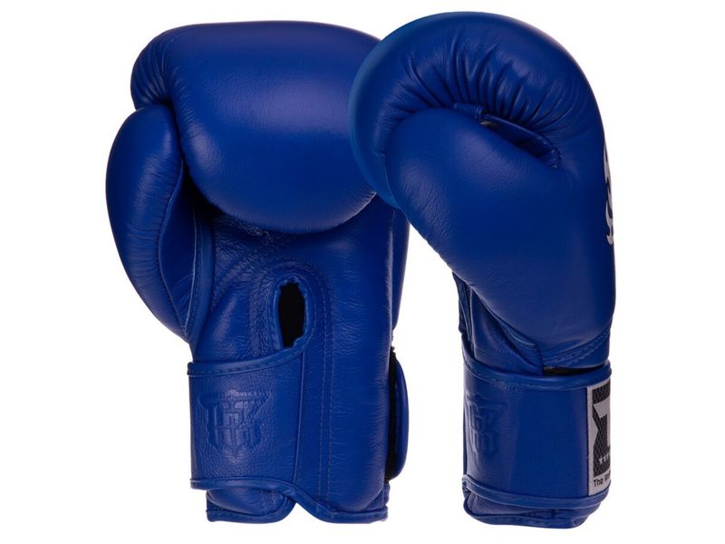 Рукавички боксерські шкіряні Top King Boxing Super TKBGSV 18oz Синій (37551043) 2910899 фото