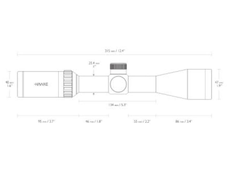 Оптичний приціл Hawke Vantage IR 3-9x40 (Rimfire .22 LR Subsonic R/G) (14223) 3605281 фото
