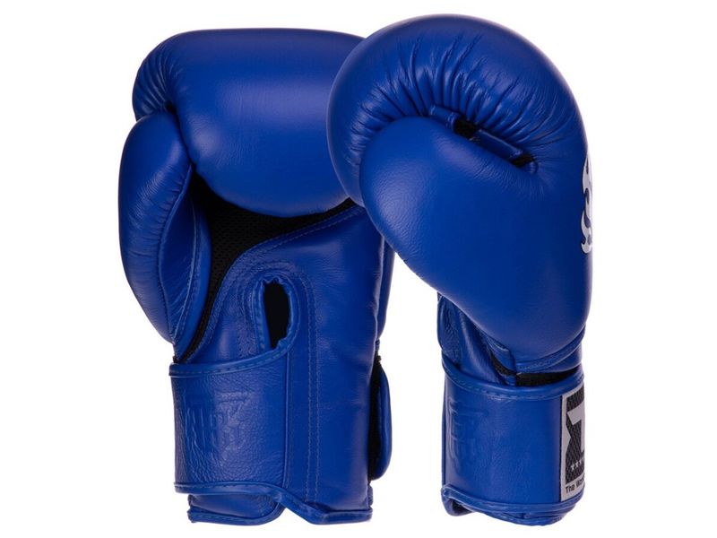 Рукавички боксерські шкіряні Top King Boxing Super AIR TKBGSA 8oz Синій (37551041) 2910851 фото