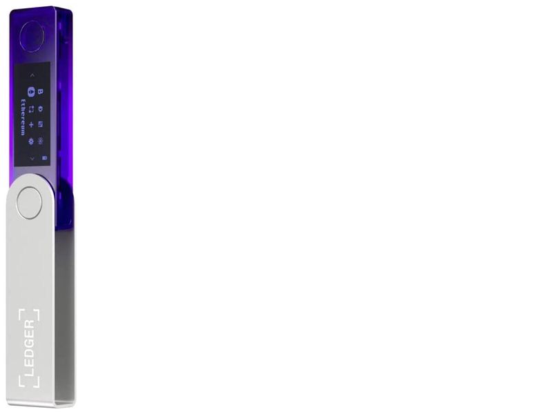 Апаратний криптогаманець Ledger Nano X Cosmic Purple 3243763 фото